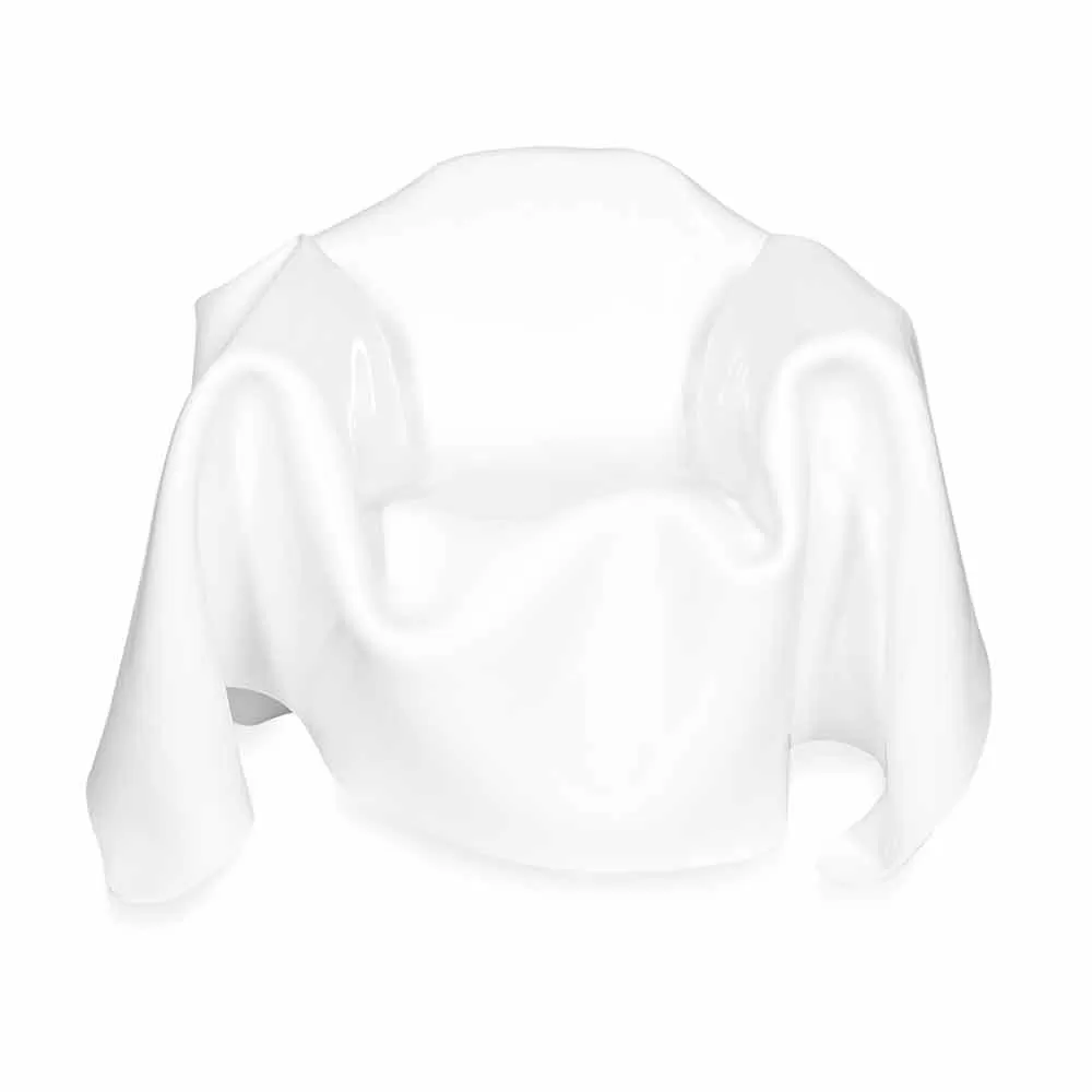 White Plexiglass Armchair With A Modern Design Paris, Made In Italy - Image 3