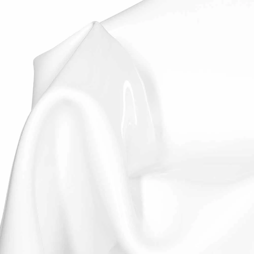 White Plexiglass Armchair With A Modern Design Paris, Made In Italy - Image 5