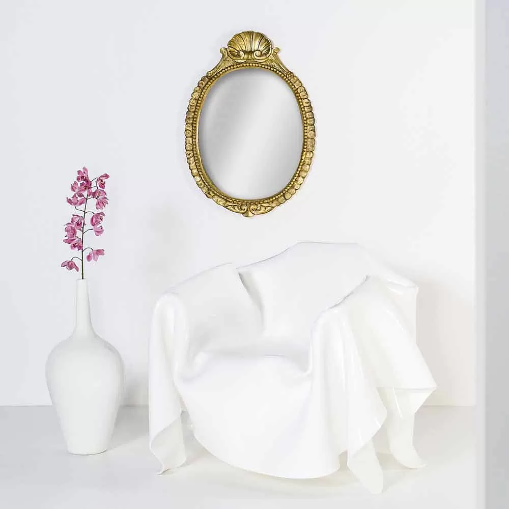 White Plexiglass Armchair With A Modern Design Paris, Made In Italy