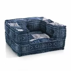 Ethnic Lounge Armchair In Patchwork Fabric Or Velvet - Fiber