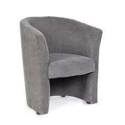 Classic Upholstered Armchair In Wood And Fabric Cover - Bellagio