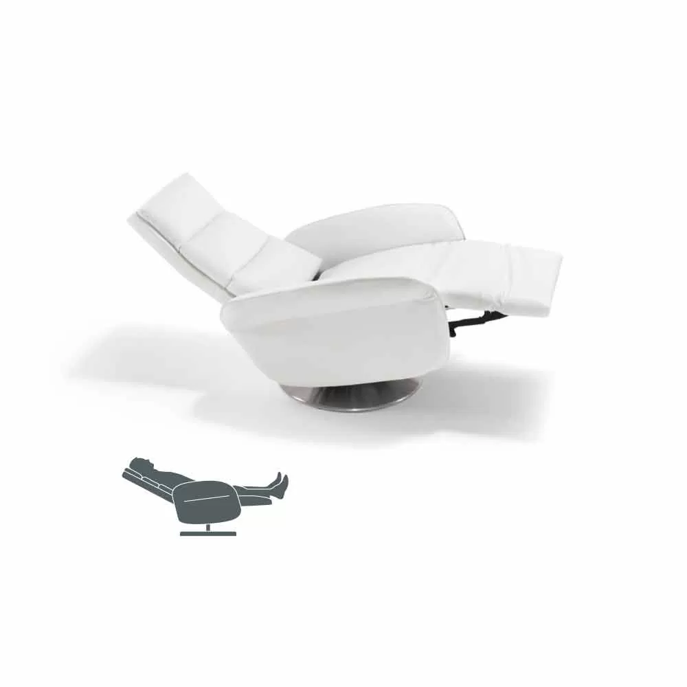 Swivel Armchair Bluma With Fabric/leather/faux Leather Upholstery - Image 4