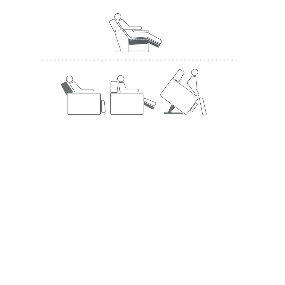 Dual Motor Recliner Armchair Rosa, Modern Design Made In Italy - Image 9