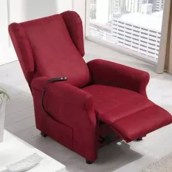 Dual Motor Riser Recliner Chair Via Verona, Entirely Made In Italy