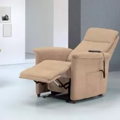 Dual Motor Riser Recliner Chair Via Firenze, Made In Italy, Modern Design