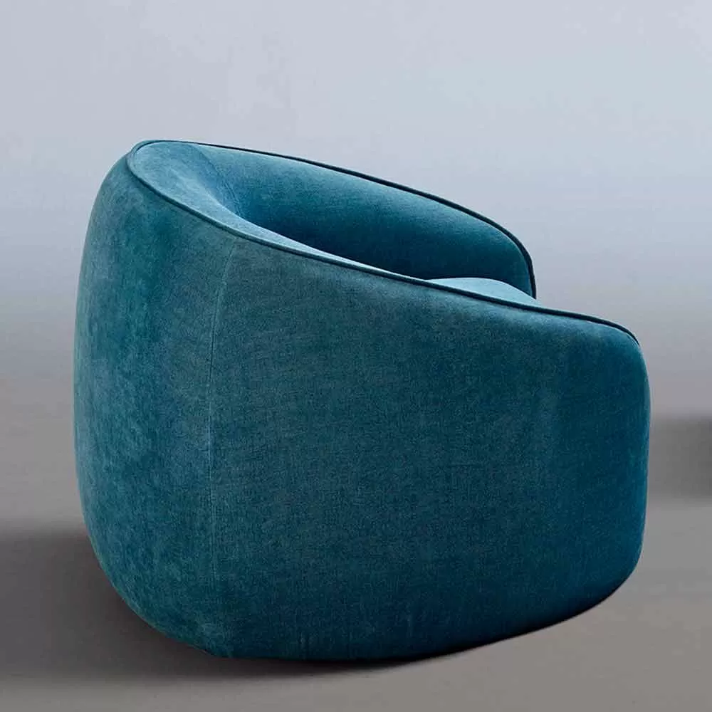 Relax Armchair Modern Design Made In Italy In Colored Fabric - Baloo - Image 4