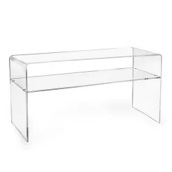 Living Room TV Stand In Transparent Plexiglass Made In Italy - Giuliette