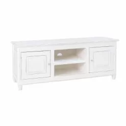 Classic Style TV Stand With Homemotion Mango Wood Structure - Renga
