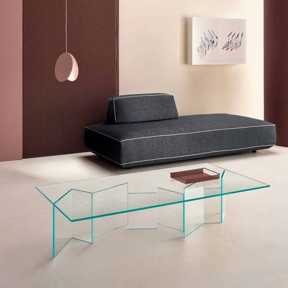 Low Coffee Table In Extra-clear Glass 2 Sizes Made In Italy - Random - Image 4