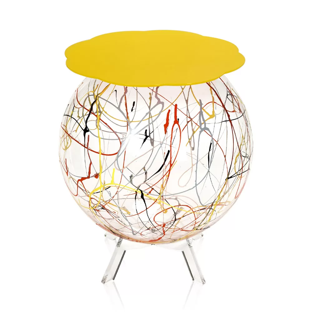 Versatile Bedside Table In Recyclable Colored Plexiglass - Paolone - Image 3