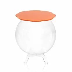 Orange Storage Side Table With A Modern Design Biffy, Made In Italy