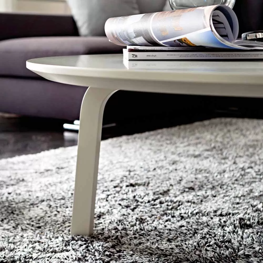 Coffee Table With Round Top In Lacquered Mdf Made In Italy - Tobiko - Image 6