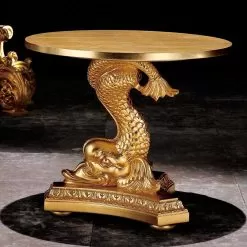 Classic Design Hand-carved Solid Wood Living Room Side Table Ciro