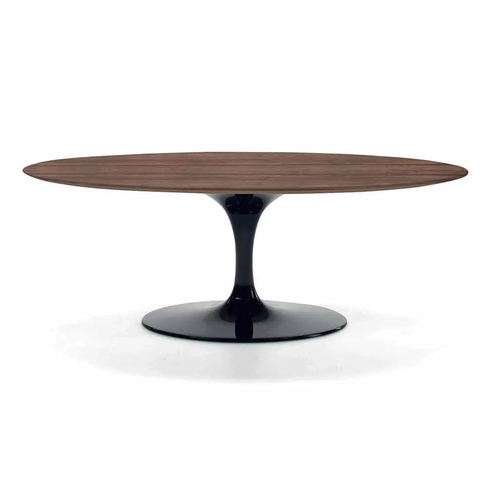 Coffee Table With Oval Top In HPL Laminate Made In Italy - Dollars
