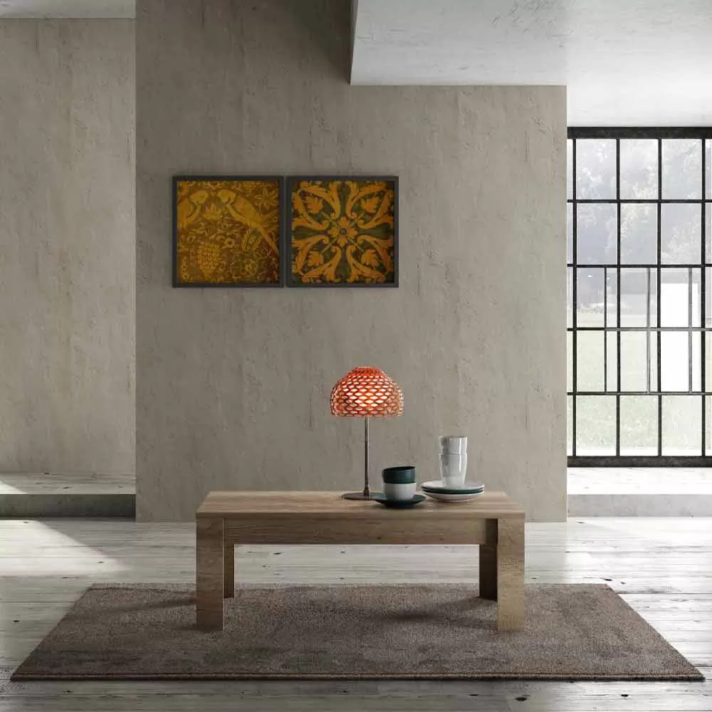 Design Coffee Table In Oak Or White Melamine Made In Italy - Terno - Image 5