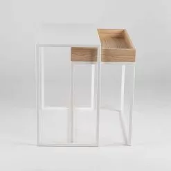 Steel Coffee Table With Ash Tray Made In Italy - Lace