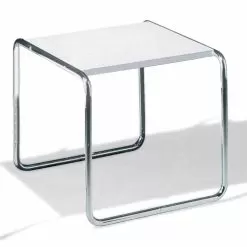 Coffee Table In Chromed Steel With Laminated Top Made In Italy - Ariete