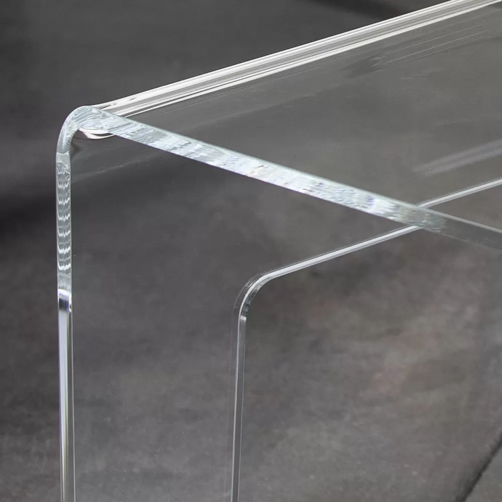Minimal Transparent Acrylic Crystal Coffee Table - Rover - Image 2