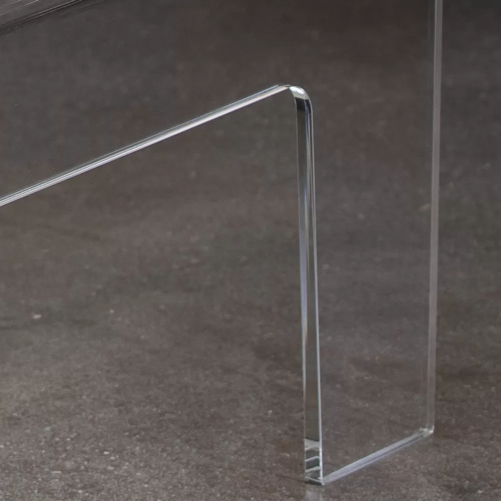 Minimal Transparent Acrylic Crystal Coffee Table - Rover - Image 3