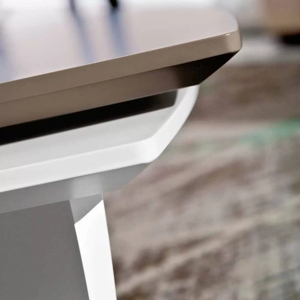 Coffee Table In Lacquered Mdf With Swivel Top Made In Italy - Lisa - Image 4