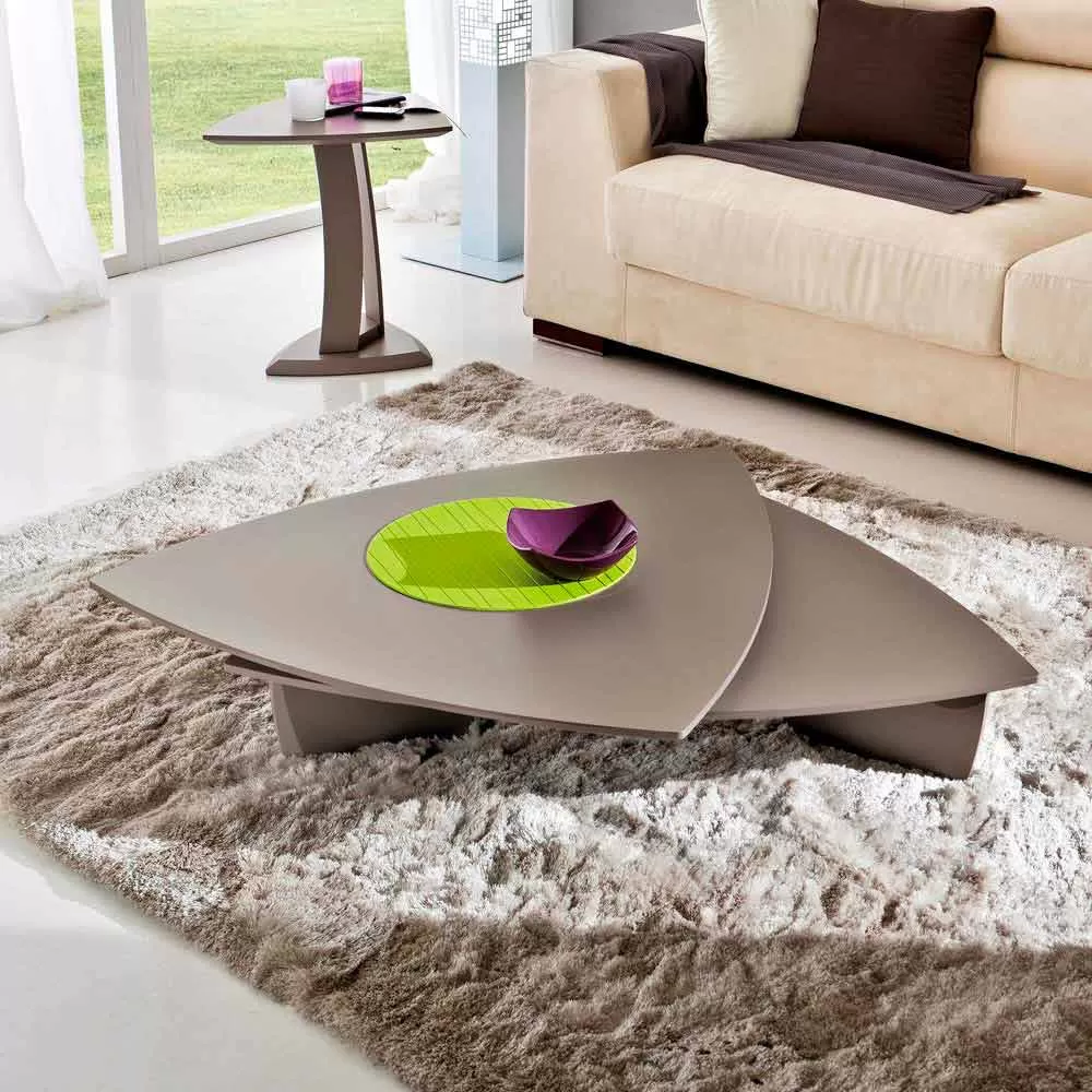 Coffee Table In Lacquered Mdf With Swivel Top Made In Italy - Lisa - Image 5