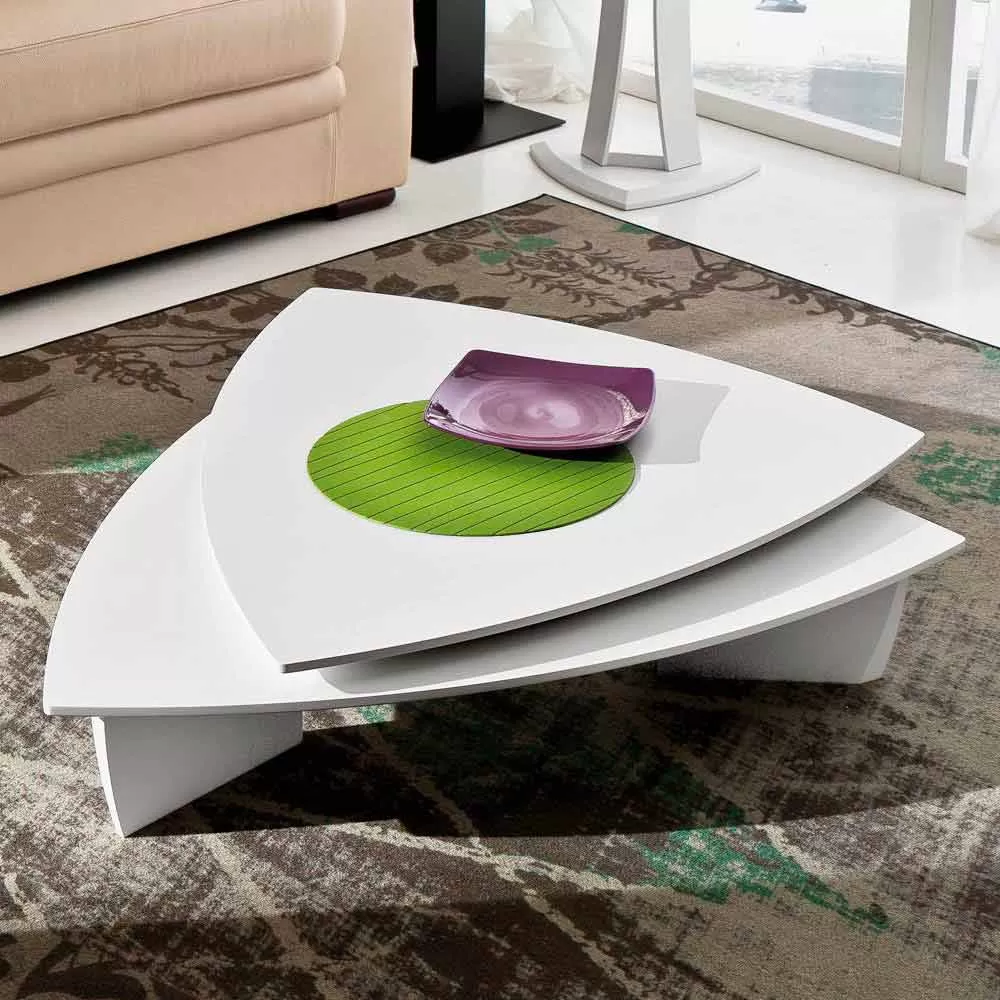 Coffee Table In Lacquered Mdf With Swivel Top Made In Italy - Lisa - Image 8