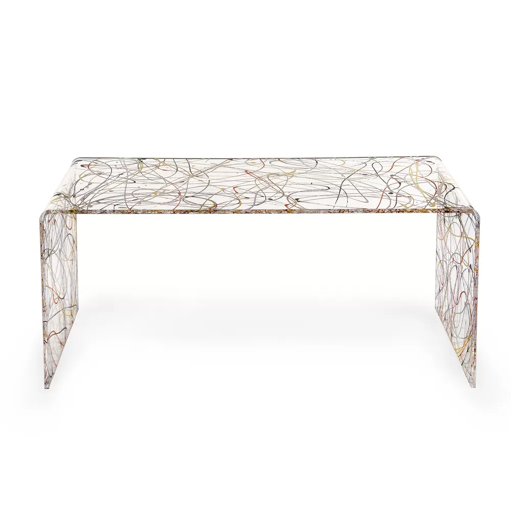 Transparent Plexiglass Coffee Table Made In Italy - Vichy - Image 2