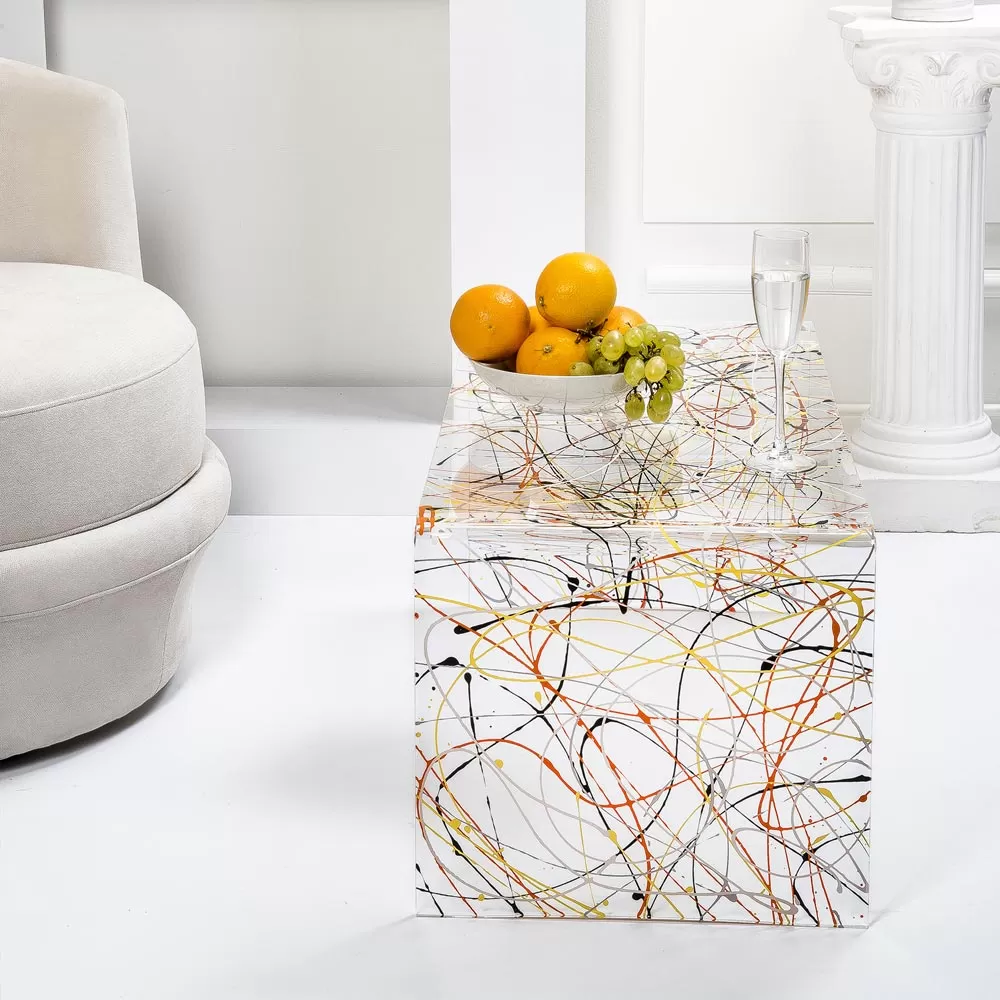 Transparent Plexiglass Coffee Table Made In Italy - Vichy - Image 5