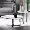 Coffee Table In Laminated Glass And Metal Made In Italy - Sedona