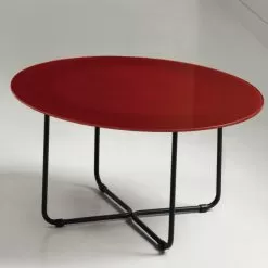 Coffee Table In Painted Tempered Glass Made In Italy - Miguel