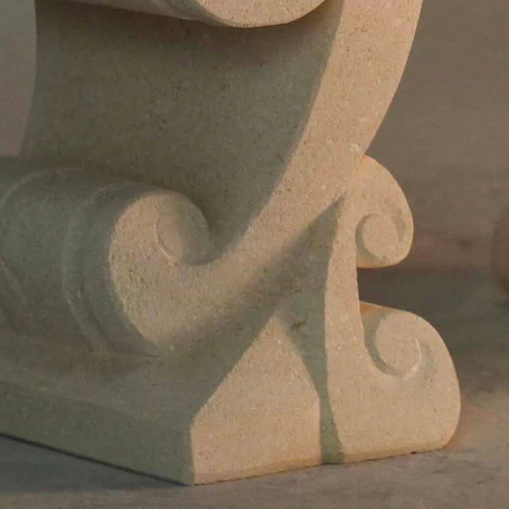 Coffee Table With Crystal Top And Vicenza Natural Stone Base Aracne-S - Image 2