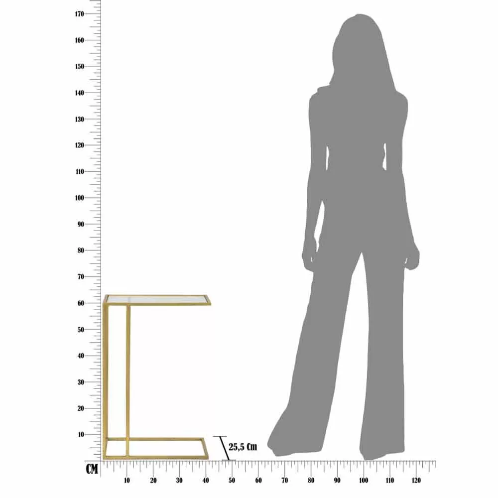 Rectangular Coffee Table In Modern Iron And Glass - Albertino - Image 6