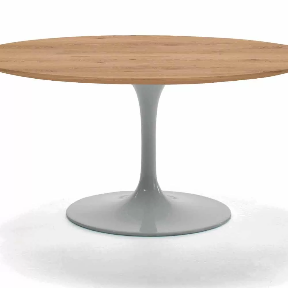 Round Coffee Table In HPL Laminate And Aluminum Made In Italy - Dollars - Image 2