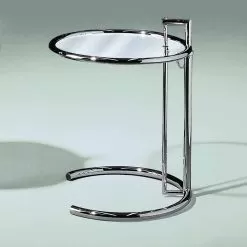 Round Coffee Table In Tempered Glass And Steel Made In Italy - Lennon