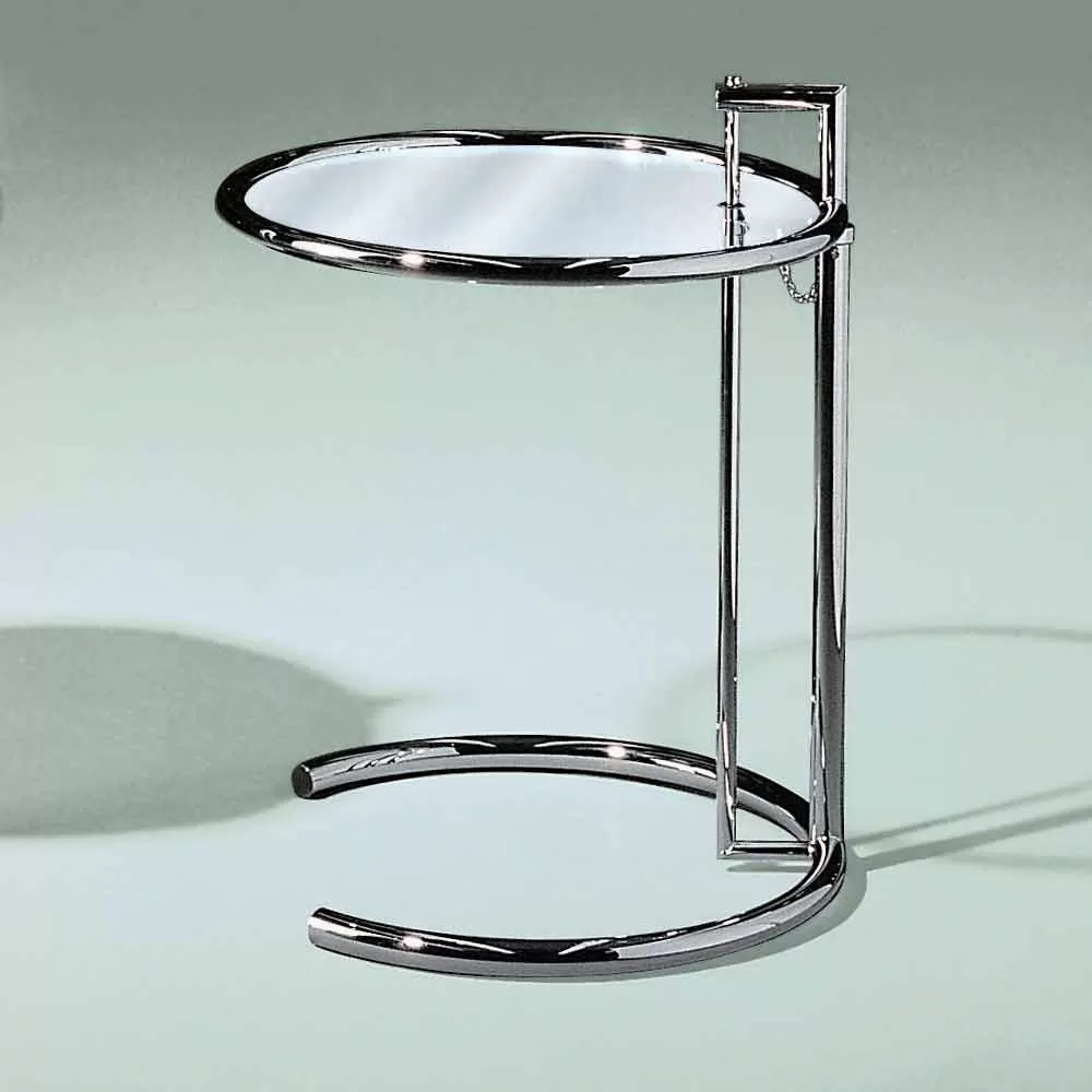Round Coffee Table In Tempered Glass And Steel Made In Italy - Lennon