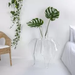 Transparent Plexiglass Coffee Table Otto, Made In Italy, Modern Design