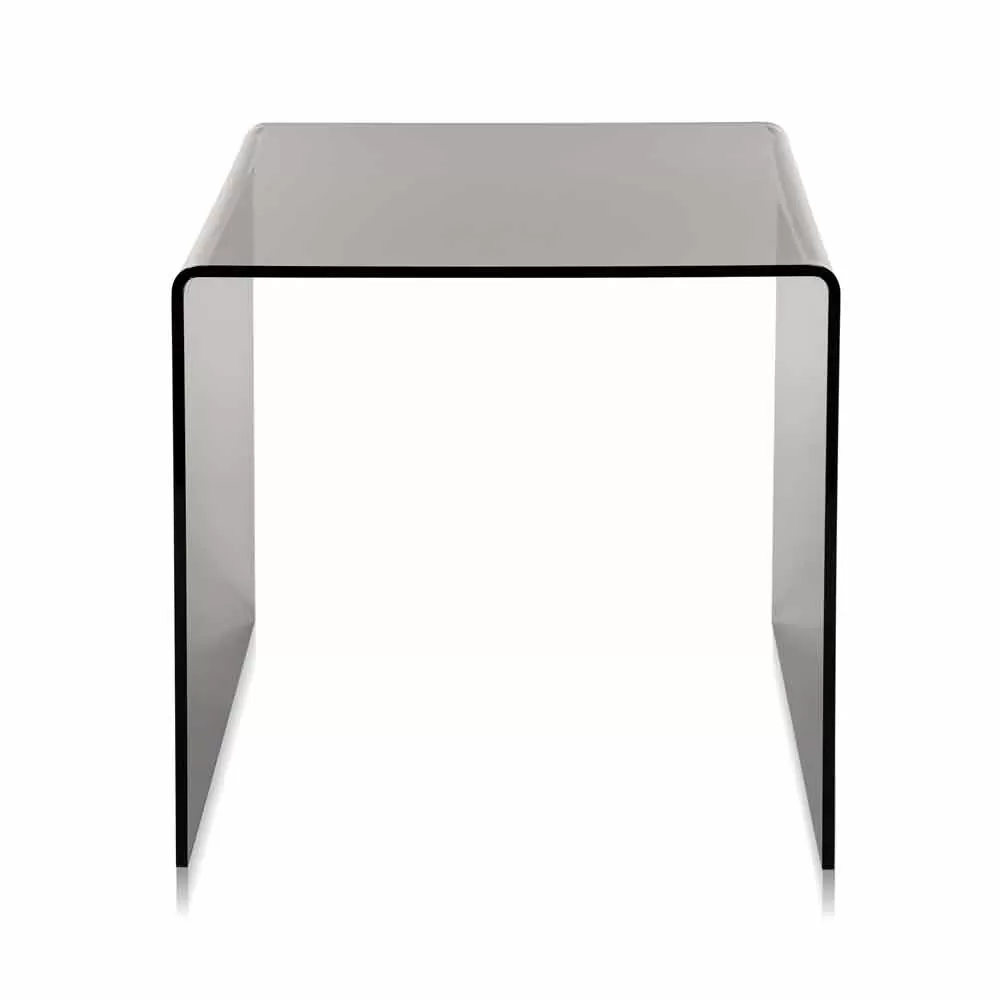 Modern Design Fumé Side Table 50x50 Cm Terry Big, Made In Italy - Image 3