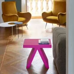 Slide Toy Indoor Colored Geometric Coffee Table, Made In Italy