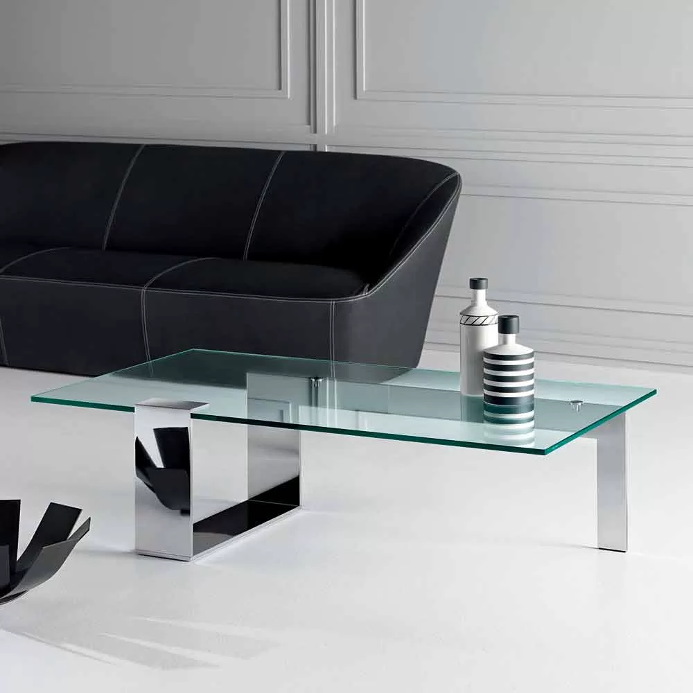 Modern Design Extralight Glass Coffee Table Made In Italy - Scoby - Image 3