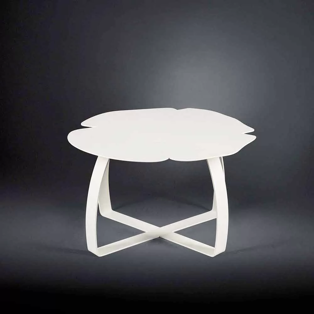 Flower-shaped Laser Cut Coffee Table Andy, Modern Design