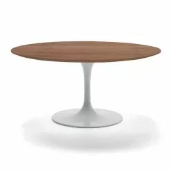 Round Coffee Table With Veneered Top Made In Italy - Dollars