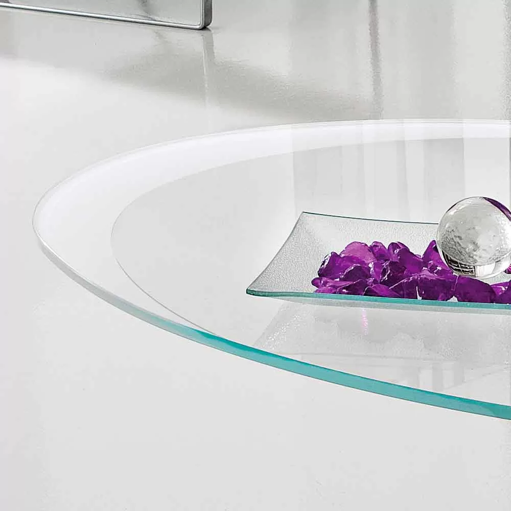 Coffee Table With Glass Top With Made In Italy Screen Printing - Campari - Image 4