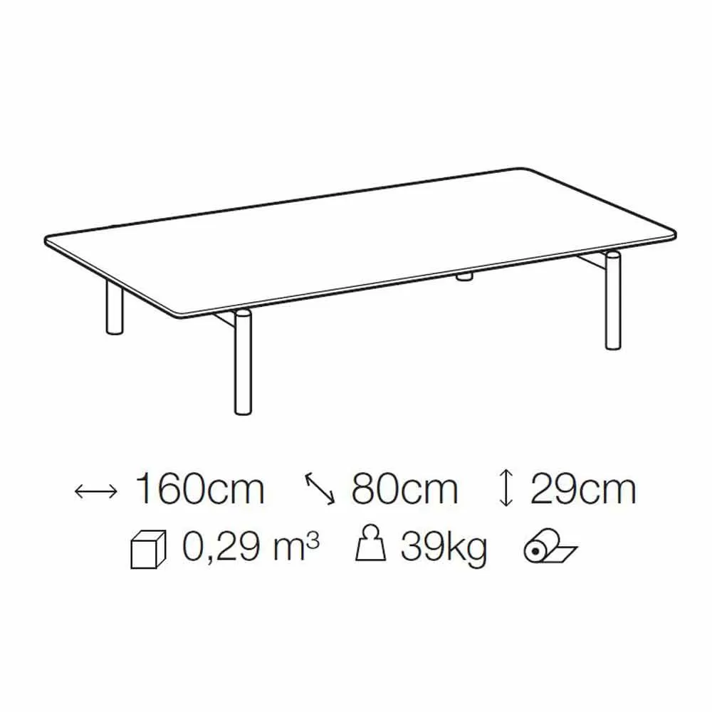 Metal Coffee Table With Marble Top, Precious Made In Italy - Ginseng - Image 7
