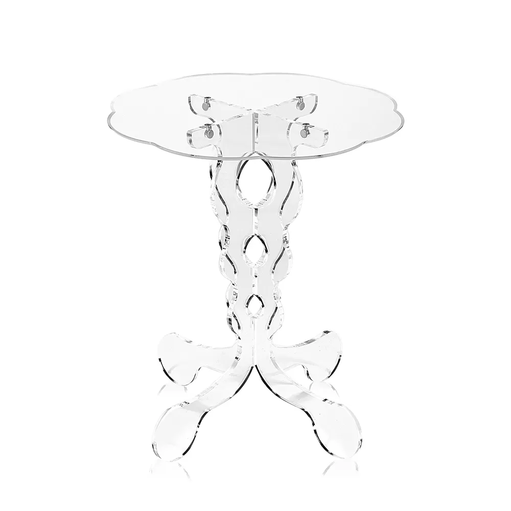 Round Coffee Table In Transparent Plexiglass 2 Dimensions - Phosphorus - Image 5