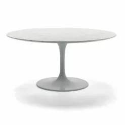 Round Living Room Coffee Table In Carrara Marble Or Marquinia Made In Italy – Dollars