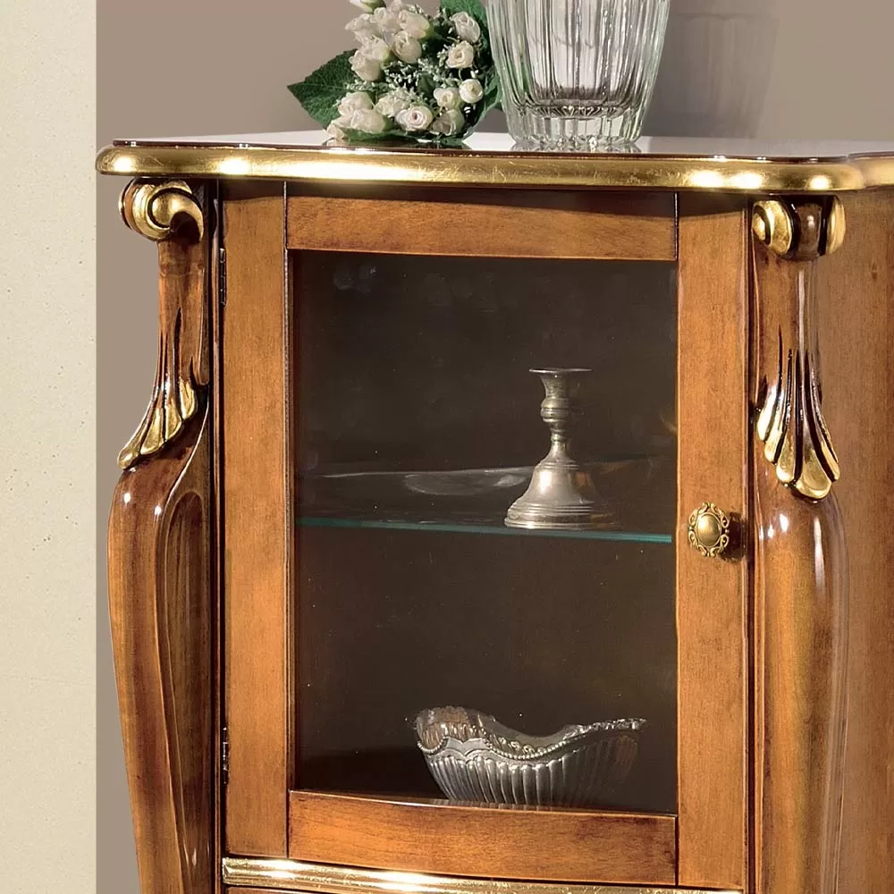 Living Room Showcase With 1 Glass Door And 3 Drawers Made In Italy - London - Image 3