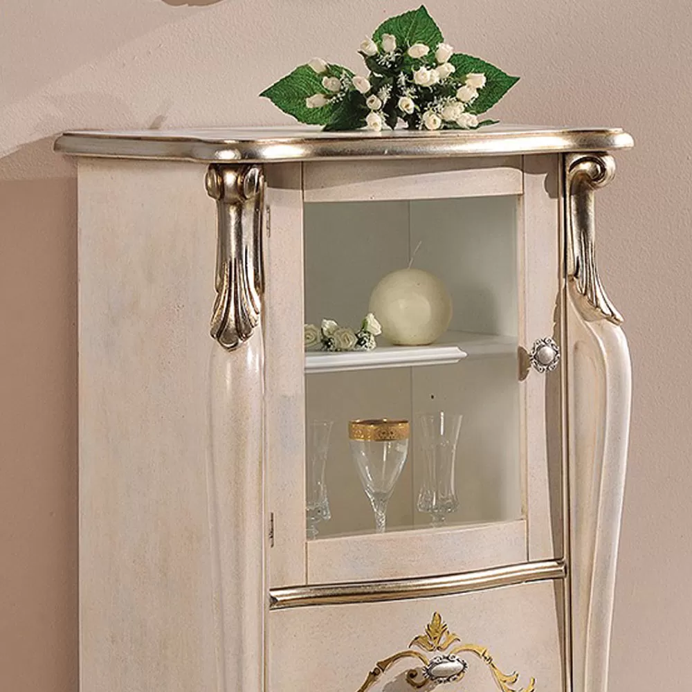 Living Room Showcase With 1 Glass Door And 3 Drawers Made In Italy - London - Image 7